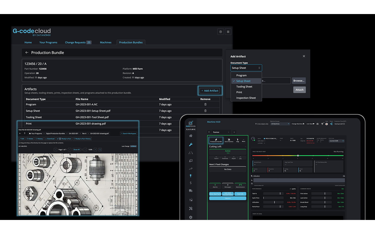 Thumbnail for Datanomix at IMTS 2026: Digital Production Bundles Take the Shop Floor Paperless
