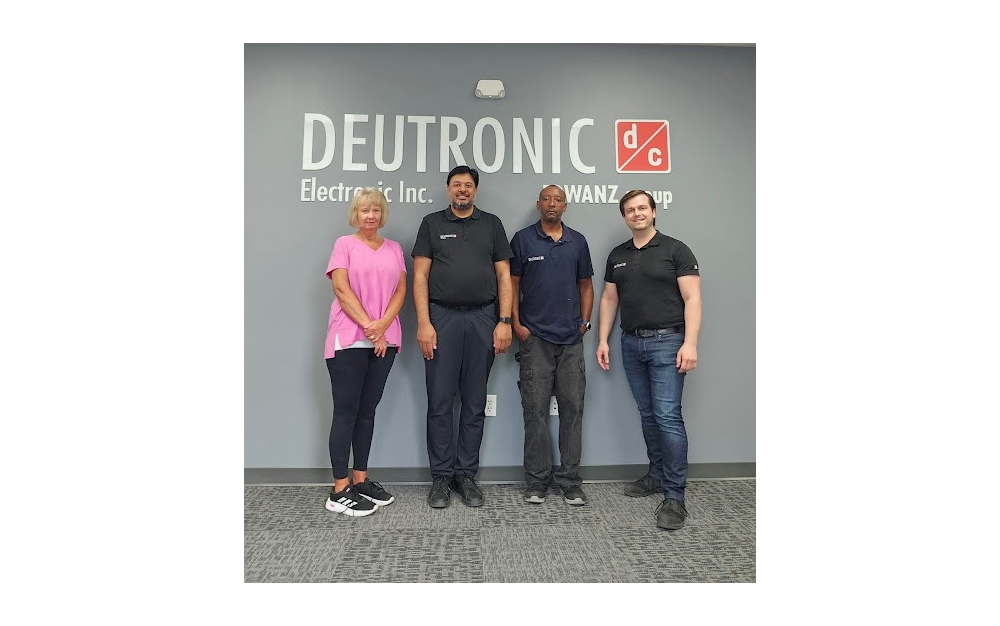Some of the team members in Duncan include, from left to right: Office Manager Rene Greene; General Manager Zubin Verma; Service Technician Todrick Lindsey; and Business Development Head of department Tobias Wanzke.